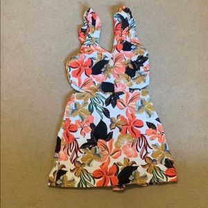 Zara Trafaluc Tropical Jumpsuit Dress Size small